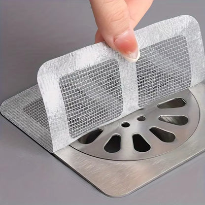 Disposable Hair Drain Catcher Mesh Anti-Blocking Filter Floor Drains Sticker Shower Cover Kitchen Bathroom Sink Strainer Stopper