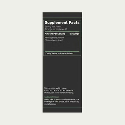 Ashwagandha Powder Herbal Supplements for Energy, Vitality & Stress Relief, 80G